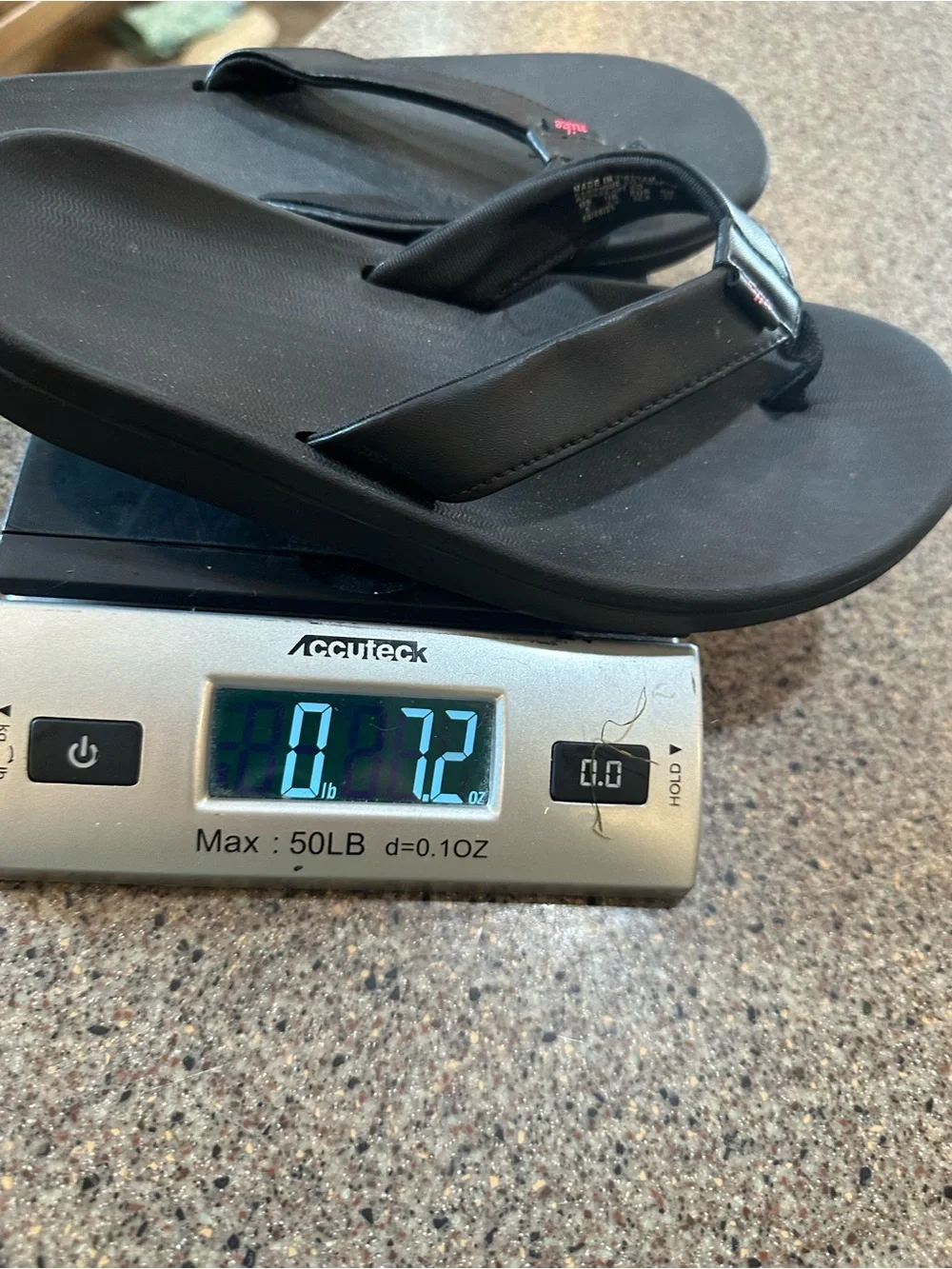BlackFlip Flop Sandals - Comfort Footbed